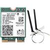 Fowecry AX201NGW - Scheda WiFi con Antenna 2.4 Ghz+5 Ghz WiFi 6.3000Mbps M.2 CNVio2 Bluetooth 5.1 Scheda di Rete WiFi per Win10 Ricambi Accessori