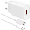 ZLONXUN Caricabatterie Rapido Alimentatore compatibile con Xiaomi Redmi Note 14/11s/13 Pro/13/12/11, Redmi 13C/A3/12, Xiaomi mi 10 11 10T 11T Lite Pro. e Cavo USB C da 1.5 Metri