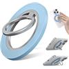 HPiano Supporto Magnetico Anello Cellulare per MagSafe,Anello Cellulare Magnetico,con Anello-Metallo,Impugnatura Supporto per MagSafe,Compatibile con tutti i modelli di iPhone