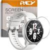 REY Pack 6X Pellicola salvaschermo per AMAZFIT GTR 2e - AMAZFIT GTR 2 - XIAOMI Watch S1 PRO, qualità Premium