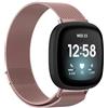 Koelaa Metallo Cinturino Compatibile con Fitbit Versa 4/Sense 2/Versa 3/Sense, Cinturino Sportivo, Maglia Cinturini di Ricambio Regolabili-Rosa