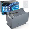 Spaceink Scatola di manutenzione T6715 (C13T671500) compatibile con Epson Workforce WF-4725DWF WF-4720DWF WF-4730DTWF WF-4740DTWF WF-4825DWF, T6716 (C13T671600) per WF-C5710DWF WF-C5210DW Stampante