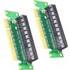 WLGQ PCIE X8 Protector Riser Card, PCI-E PCI Express 90 gradi maschio a femmina adattatore, confezione da 2