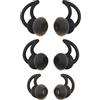 Be In Your Mind 3 Paia Auricolari Di Ricambio Auricolari In Silicone Auricolari In Ear Isolamento Acustico Auricolari Compatibile Con Bo-se QC20 QC20i SoundSport SIE2i IE2 IE3 Auricolari Nero SML