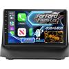 ETLFUCyber 【DAB/DAB+】Autoradio Android 15 8 Core 4G+64G per Ford Fiesta 2009-2014, autoradio touchscreen da 9 pollici con Carplay wireless e Android Auto/GPS/WiFi/Bluetooth 5.0/32EQ/radio FM AM RDS