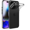 AICEK Compatible con Apple iPhone 16 PRO Cover, Trasparente Silicone Custodia Cover Protettiva Molle di TPU Bumper Case Sottile