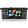 YZGWWIU Autoradio per BMW E46 3 Series 1999-2005 Stereo con Wireless CarPlay/Android Auto