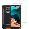KELOLIN [3 Pezzi] KELOLIN Vetro Temperato Protezione Schermo per Doogee S86, 9H Durezza, Anti Graffio, Alta Trasparente, HD Protezione Schermo Compatibile con Doogee S86