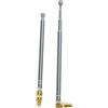Fohevers 2 pezzi 4 sezioni Antenna Telescopiabile MCX spina spina per HD DAB Stereo Reception Home Theater Receiver
