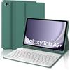 JADEMALL Tastiera per Samsung Tab A9 Plus 11 2023, Italiana QWERTY Tastiera Bluetooth Bluetooth Magnetica Staccabile con Portapenne per Samsung Tab A9+ Plus 11 2023 SM-X210/X216/X218, Verde Scuro