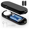 GMETINK Per AirTag custodia batteria 2 pezzi, durata fino a 10 anni, con foro per cordino, design magnetico, impermeabile IP68, cover per AirTag Battery Case utilizzare 2 batterie AA