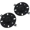 ASHLUYAK Bobina oscillante da 25,5 mm, corno nero, tweeter, membrana in seta, film, altezze, telaio rotondo, 5,4 Ohm, altoparlante nucleo da 25,5 mm, parti di riparazione, tweeter hifi