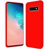 Verco Cover compatibile Samsung Galaxy S10e Custodia, Silicone Liquido Gel Morbida per Samsung Galaxy S10e Case 5,8 Pollici, Rosso