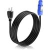 PNGKNYOCN Cavo di alimentazione NEMA a 3 poli 5-15p a PowerCON, 16 AWG, 20 A, 125 V, cavo di collegamento CA ad alta capacità per illuminazione palcoscenico, schermo LED (2 M/6,6 FT)