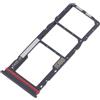 Generico Carrello Vassoio alloggio tray Compatibile con MOTOROLA MOTO G04S XT2421-8 XT2421 porta scheda nano Sim1+ SIM 2 + SLOT SLITTA Alloggio Memoria Micro Sd CARD (Nero)