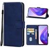 senza marchio Custodia compatibile con XIAOMI MI 10T 5G / MI 10T Pro 5G / Redmi K30s M2007J17G M2007J3SG COVER case STAND flip LIBRO GEL silicone TPU MORBIDA protezione ECO PELLE portafoglio vano card blu (Blu)