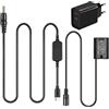 Raeisusp Cavo USB Type-C + Batteria fittizia NP-W235 Accoppiatore CC CP-W235 + Adattatore PD USB-C per FUJIFILM X-T4 X-H2S GFX50SII GFX100S
