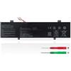 KXRSII C31N1733 Batteria per Asus VivoBook Flip 14 TP412U TP412UA TP412FA TP412FA-WS31T TP412FA-AP8201T TP412UA-AS8202T TP412UA-DB21T TP412UA-S8130 TP412UA-XB51T TP412FA-DS51T Serie 3ICP5/58/78