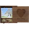 Trangee Chiavetta USB 3.0 in legno da 64 GB, con scatola per foto, con incisione laser Our Story per fotografi di matrimoni e anniversari
