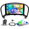 VECHTEL 4G+128G Autoradio Android 15 per Nissan Juke J15 2010-2019/YF15 Infiniti ESQ 2011-2017, 9'' In-Cell HD Schermo Tactile co Carplay Android Auto senza Fili GPS Wi-Fi USB Bluetooth FM RDS Camera