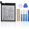 SwarKing Batteria di ricambio compatibile con BlackBerry KEY2 LE BBE100-4, BBE100-5, BBE100-1, BBE100-2 TLP029C1 con toolkit