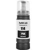 Go Inks Ricambio compatibile 114PBk per Epson 114 Photo Black Refill Ink Bottle 70ml per l'uso con stampanti Epson EcoTank ET-8500 & ET-8550