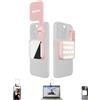 Amaran Go Magnetic Selfie Phone Light Dual LED Light Light con specchio regolabile CCT 2700K-6500K (rosa)