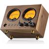 Nobsound Interruttore audio 4 in 1 OUT Preamplificatore stereo con VU-metro e telecomando