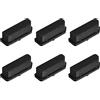 Rebower DP Tappo Anti Polvere Porta Polvere Silicone Coperchi Tappi, [per TV, PC, Laptop Ethernet] - Nero/6pz