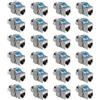 kwmobile Connettore Cavo di Rete CAT8 - Set 24x Moduli Keystone Jack RJ45 Prolunga Cavo Ethernet LAN - Modulo Schermato Accoppiatore Cat 8-40 Gbit/s