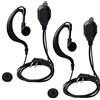 HYSHIKRA Cuffie radio bidirezionali a forma di G con microfono Cuffie a forma di G a sospensione Compatibile con Baofeng UV-5R BF-888S Kenwood Walkie Talkie (2 pezzi)