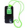N NEWTOP Cordino 2in1 Ring Stent Tracolla Stand Cinghia Laccetto Corda Appendere Anello Ruotabile Estate Mare Sport Fitness Inverno Universale Base Supporto Porta per Cellulare Smartphone (Verde)