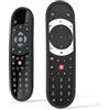 MOSHOU Custodia in Silicone per Telecomando Sky Glass,Sky Stream,Cover Telecomando per Sky Glass,Guscio Telecomando per Sky EC101 EC060 EC055 EC050 (Nero)