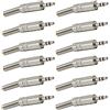 RUNCCI-YUN 12 pezzi maschio 3.5 mm stereo saldare/jack 3,5 saldare/jack audio 3.5mm Saldatura/Connettore cuffie Saldatura(metallo)
