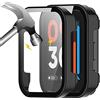 Akancy [2 Stück] Custodia rigida compatibile con realme watch 3 con pellicola protettiva, 9H Durezza Hart PC Case sottile in vetro temperato per Smart, nero