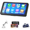 Spedal CL871 6.2 pollici Moto CarPlay & Android Auto Screen, Full Body Impermeabile, Navigazione GPS per Moto, Bluetooth, Siri/G00gle Assistente