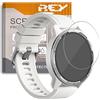 REY Pack 3X Pellicola salvaschermo per Garmin Fenix 7X 51mm - Fenix 7X PRO 51mm - QUATIX 6X Solar 51mm, Vetro temperato, di qualità Premium
