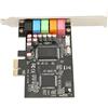 Yctze Scheda PCIE 5. - Riproduzione e Registrazione Surround a 6, Scheda Interna 24 Bit 48 KHz per PC, Accessori per Computer di Alta qualità, Porta PCI Expr