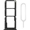 MMOBIEL Doppio Vassoio Carta SIM Compatibile con Oppo A53s 6.5 inch 2020 - Porta Scheda SIM incl Il Pin della SIM - Nero