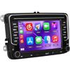 Fuluku 2 Din Autoradio per VW Golf 5 6 Polo Tiguan Seat Passat Touran Caddy T5 Trasporter Wireless Carplay Android Auto, 8 Core 4+64GB Android Radio, 7'' Schermo Stereo Auto GPS Navi Bluetooth FM RDS