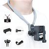 TELESIN Supporto Magnetico Selfie con Clip Telefono e Montaggio Verticale, Attacco per DJI Osmo Action 5 Pro 4 3 GoPro Hero 13 12 11 10 9 8 Insta360 X4 X3 iPhone Android