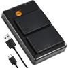 DSTE 2PCS NP-140 (1900mAh/7.4V) Batteria Caricatore Compatibile per Fujifilm FinePix S100FS, S200EXR, S200FS, S205EXR