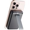 iWALK Qi2 Certificato 15W Power Bank Magnetico Wireless, 10000mAh Caricatore Portatile con Supporto Regolabile & Display LED, Ricarica Rapida per iPhone 16/15/14/13/12 Pro/Pro Max/Plus/Mini