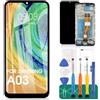 SRJTEK per Samsung Galaxy A03 Sostituzione dello Schermo per Samsung A03 LCD Display Screen per Galaxy A03 Touch Screen SM-A035G Kit di Riparazione del digitalizzatore con Telaio (Nero, 162 mm)