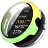 KUTEWEU Silicone Custodia per Google Pixel Watch3 45mm 41mm, PC Protettivo Cover Skins Copertura Resistente Completamente Chiuso Shell per Google Pixel Watch 3 Smart Watch (Verde Giallo, 45MM)