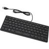 AMONIDA Tastiera USB Tastiera Cablata Plug And Play Mini Interfaccia USB Mute 78 Tasti Ultra Sottili per Desktop per Laptop