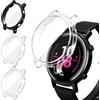 iVoler 3 Pezzi HD Clear Cover con Pellicola Protettiva per Huawei Watch GT 2 42mm, Copertura Completa Custodia Anti-Graffio Ultra Sottile Morbida TPU Case, 2 Trasparente + 1 Nero
