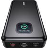 ANSODY Laptop Power Bank 140W Max 25000mAh Batteria esterna con 2 porte USB-C - Caricatore portatile con display digitale, compatibile con MacBook Pro, iPhone 16/15, Samsung, Dell (Gray)