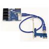 KALEA-INFORMATIQUE Piastra di espansione per convertire uno slot PCI Express x1 in 4 slot PCIe x1