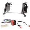 CARAV - Mascherina per autoradio 2 DIN, per Hyundai Santa Fe 2006-2010 (con navigatore) + adattatore ISO e cavo antenna, codice articolo: 11-019-14-1